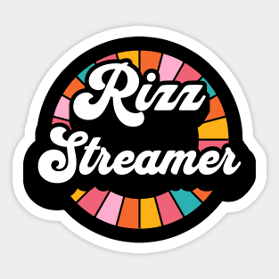 Rizz streamer | W Riz | Rizzler | Rizz god | Funny gamer meme | Streaming | Rizzard Sticker